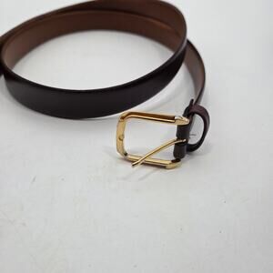 Christian Dior Split Leather Belt size 95 / 36 Brown 218585 Classic Skinny